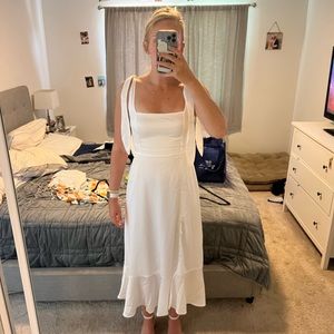 Show Me Your Mumu Garden Midi Dress - Ivory